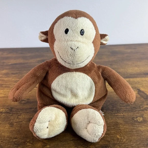 Ty Plush Monkey in Soft Brown - Picture 1 of 10